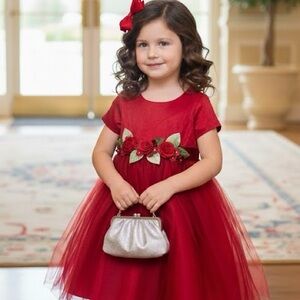 NWOT Special Occasion Red Dress sz 4